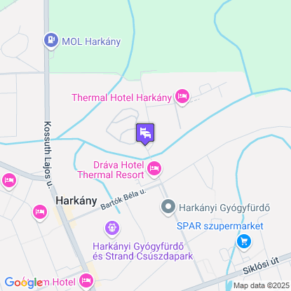 Termál Apartmanok & Kemping Harkány a térképen